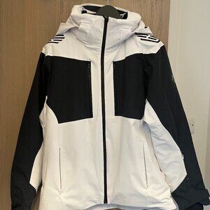 Descente Men's Paddy Ski Jacket - Medium - Only Worn Once - Two Tone White/Grey